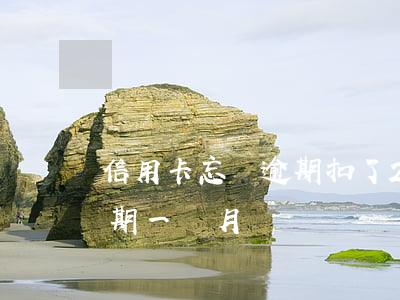 信用卡忘還逾期扣了20元(信用卡20元逾期一個月)