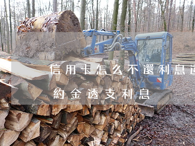 信用卡怎么不還利息違約金(什么是信用卡違約金,透支利息)