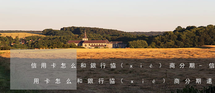 信用卡怎么和銀行協(xié)商分期-信用卡怎么和銀行協(xié)商分期還款