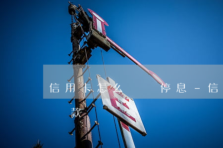 信用卡怎么掛賬停息-信用卡怎么掛賬停息還款