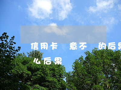 信用卡惡意不還的后果(信用卡惡意不還有什么后果)