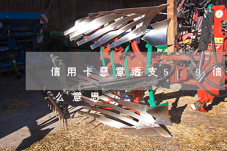 信用卡惡意透支5.9(信用卡惡意透支是什么意思)