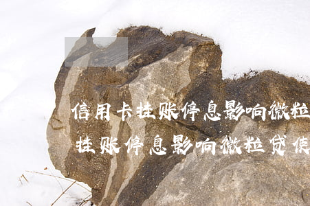 信用卡挂账停息影响微粒贷使用吗-信用卡挂账停息影响微粒贷使用吗安全吗