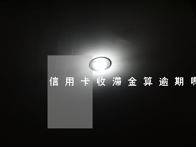 信用卡收滯金算逾期嗎(滯納金算逾期嗎)