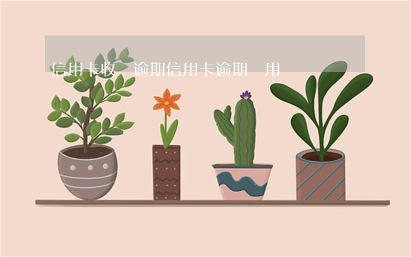 信用卡收費逾期(信用卡 逾期 費用)