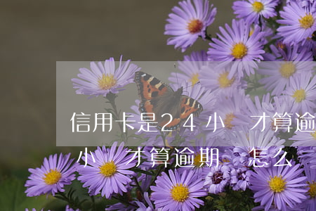 信用卡是24小時才算逾期嗎(信用卡是24小時才算逾期嗎怎么辦)