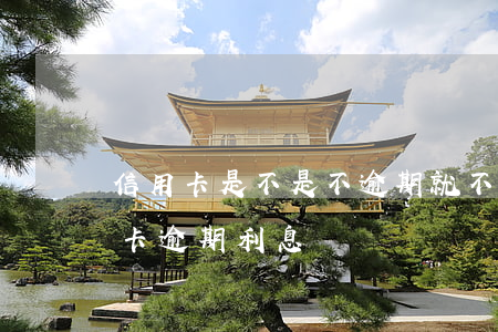 信用卡是不是不逾期就不收利息(各銀行信用卡逾期利息)