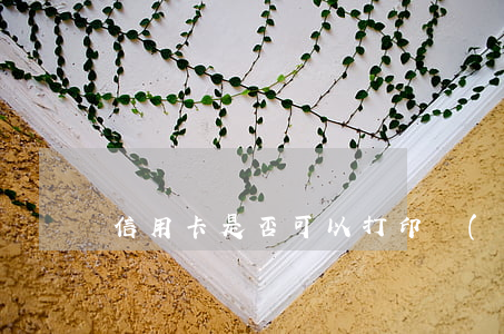信用卡是否可以打印當(dāng)前逾期