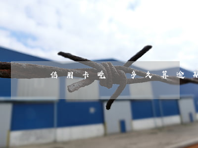 信用卡晚還多久算逾期記錄(信用卡 晚還幾天)