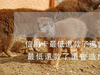 信用卡最低還款了還會造成逾期嗎-信用卡最低還款了還會造成逾期嗎知乎