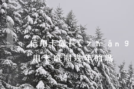 信用卡最長(zhǎng)的逾期多久(有信用卡逾期幾年的嗎)
