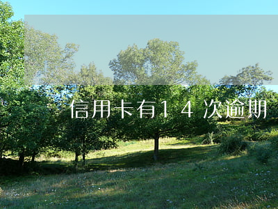信用卡有14次逾期