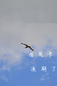 信用卡有一期逾期了會怎么辦(信用卡有一期逾期了會怎么辦理)