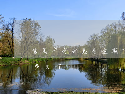 信用卡有利息是逾期了嗎(你們的信用卡逾期多久了)