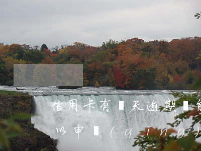 信用卡有幾天逾期還能信貸(逾期還完多久可以申請(qǐng)信用卡)