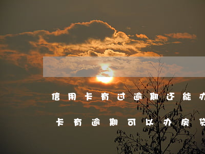 信用卡有过逾期还能办理房贷吗(征信上信用卡有逾期可以办房贷吗)