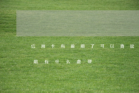 信用卡有逾期了可以貨款嗎(今年的信用卡逾期有什么處理)