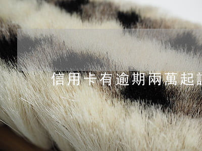 信用卡有逾期兩萬起訴的嗎