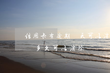 信用卡有逾期幾天可以消除(有信用卡逾期記錄多久可以消除)