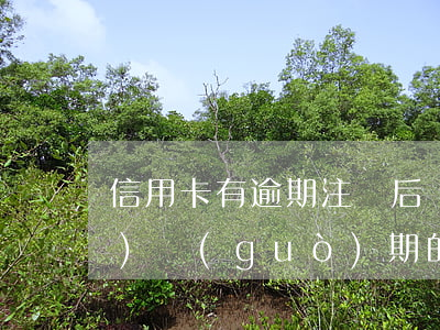 信用卡有逾期注銷后還在嗎(已經(jīng)過(guò)期的信用卡需要注銷嗎)