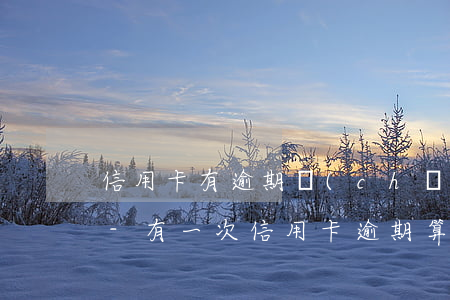 信用卡有逾期產(chǎn)生的不良記錄-有一次信用卡逾期算不良記錄嗎