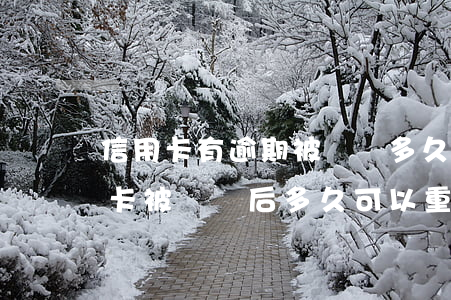 信用卡有逾期被凍結多久能解凍(無逾期信用卡被凍結后多久可以重新申請)