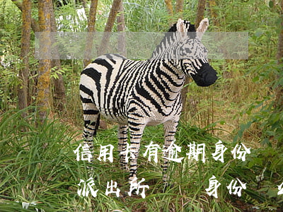 信用卡有逾期身份證補辦(信用卡逾期可以去派出所補辦身份證么)