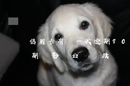 信用卡有過一次逾期90(信用卡有過一次逾期會影響公務員政審嗎)