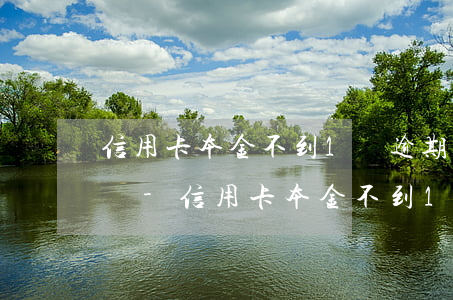 信用卡本金不到1萬逾期會(huì)起訴嗎-信用卡本金不到1萬逾期會(huì)起訴嗎知乎