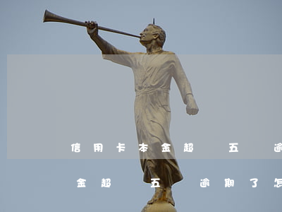 信用卡本金超過五萬逾期了怎么辦 信用卡本金超過五萬逾期了怎么辦理