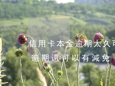 信用卡本金逾期太久可以減免(為什么信用卡逾期還可以有減免)