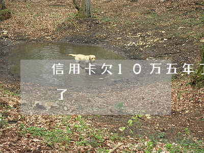 信用卡欠10万五年了(信用卡欠10万五年了)