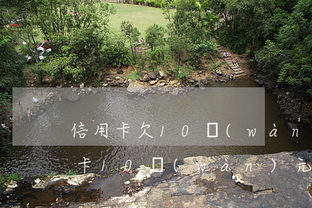 信用卡欠10萬(wàn)要多久還(欠信用卡10萬(wàn)元要做幾年牢)