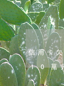 信用卡欠10萬元每個月還幾百-信用卡欠10萬元每個月還幾百元