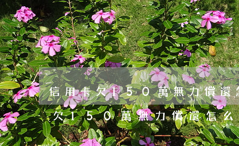 信用卡欠150萬無力償還怎么辦-信用卡欠150萬無力償還怎么辦呢