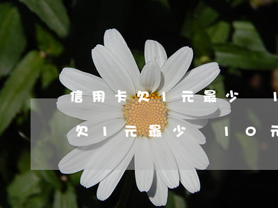 信用卡欠1元最少還10元怎么辦-信用卡欠1元最少還10元怎么辦理