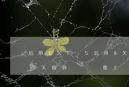 信用卡欠1萬5(信用卡欠1萬5千塊2年了今天接到電話說要上門走訪)