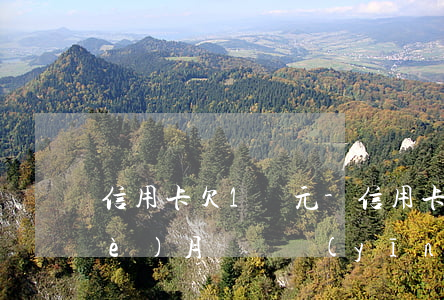 信用卡欠1萬元-信用卡欠1萬元三個(gè)月沒還應(yīng)一次性還多少徹底清了