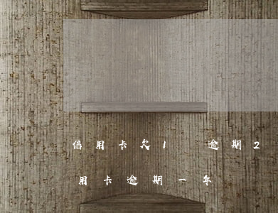 信用卡欠1萬逾期2個(gè)月(欠2萬信用卡逾期一年)