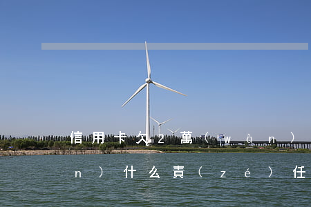 信用卡欠2萬(wàn)不還要承擔(dān)什么責(zé)任-信用卡欠2萬(wàn)不還要承擔(dān)什么責(zé)任呢