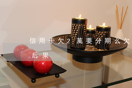 信用卡欠2萬要分期么(欠信用卡2萬不還的后果)
