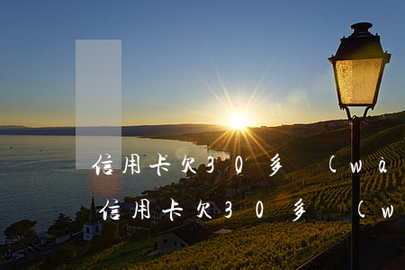 信用卡欠30多萬(wàn)還不起怎么辦(信用卡欠30多萬(wàn)還不起怎么辦)