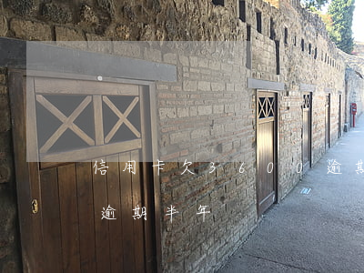 信用卡欠3600逾期3个月(信用卡3千块逾期半年)