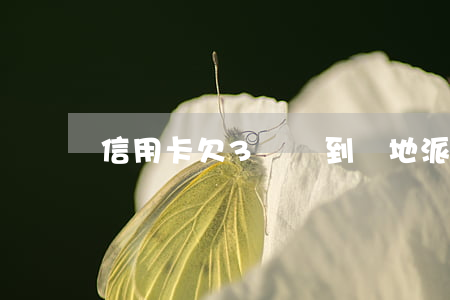 信用卡欠3萬會到當地派出所嗎-