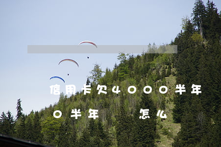 信用卡欠4000半年沒還 信用卡欠4000半年沒還怎么辦