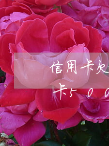 信用卡欠4700逾期5個(gè)月(信用卡5000逾期了4個(gè)月)