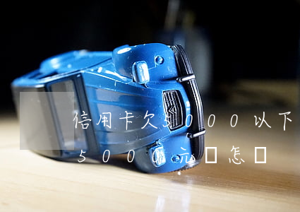 信用卡欠5000以下會立案嗎-欠信用卡5000元會怎樣