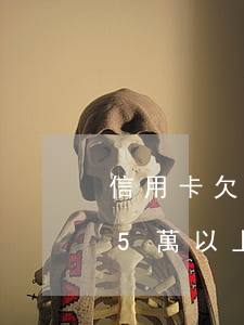 信用卡欠5萬以上的人怎么樣了-信用卡欠5萬以上的人怎么樣了呢
