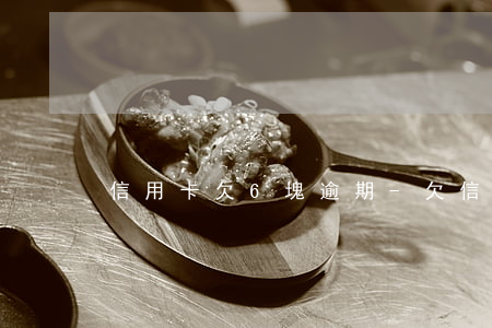 信用卡欠6塊逾期-欠信用卡6萬