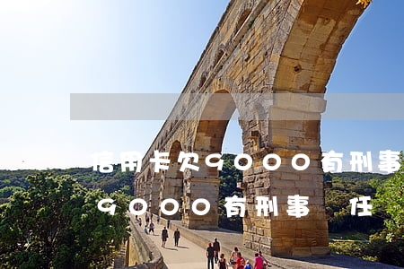 信用卡欠9000有刑事責任嗎-信用卡欠9000有刑事責任嗎怎么處理